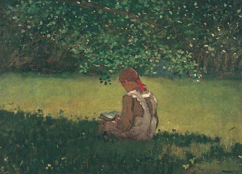 Mcr Painting, Farmhouse Outfits, Books Vintage Aesthetic, Anne And Diana, Winslow Homer Paintings, Minimalist Art Painting, Girl Reading Book, Women Reading, Book Stores