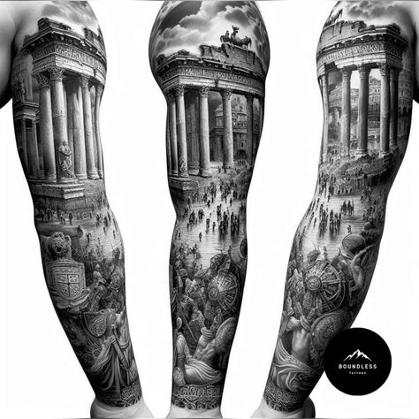 Inner Arm Tattoo For Men Ideas, Old Traditional Tattoo, Cool Animal Tattoos, Black Crow Tattoos, Arm Tattoos Black, Tattoo Perna, Tattoo Pierna, Roman Tattoo, Half Sleeve Tattoos Forearm