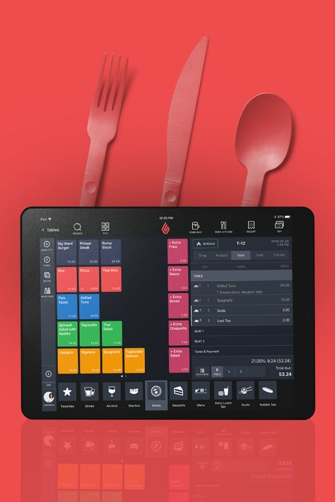 Restaurant System, Ui System, Pos Machine, Software Ui Design, Tablet Ui, Restaurant App, Gaming Center, Pos Design, Ux App Design