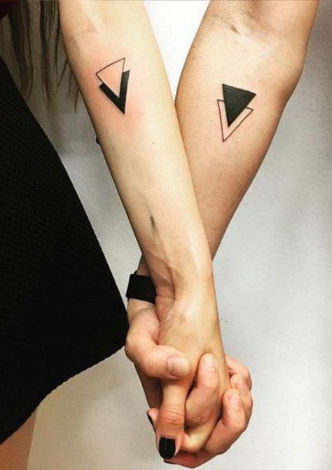 Unique awesome #coupletattoos 👩‍❤️‍👨❤️ Credits goes to the original tattoo artists 🤝 Infinity Tattoos For Couples, Unique Infinity Tattoo, Halloween Costumes Women Scary, Triangle Tattoo Design, Infinity Couple Tattoos, Pikachu Tattoo, Promise Tattoo, Tattoos For Couples, College Couples