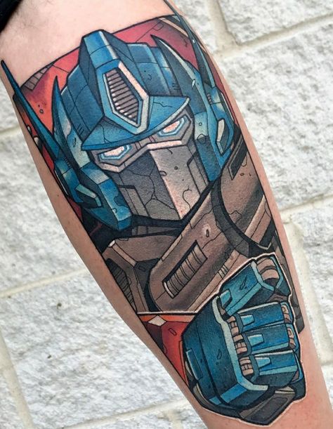 Transformers Sleeve Tattoo, Transformers Tattoo Ideas Optimus Prime, Autobots Tattoo, Optimus Prime Tattoo, Transformers Tattoo, Cartoon Tattoo, Comic Tattoo, Movie Tattoos, Men Tattoos Arm Sleeve