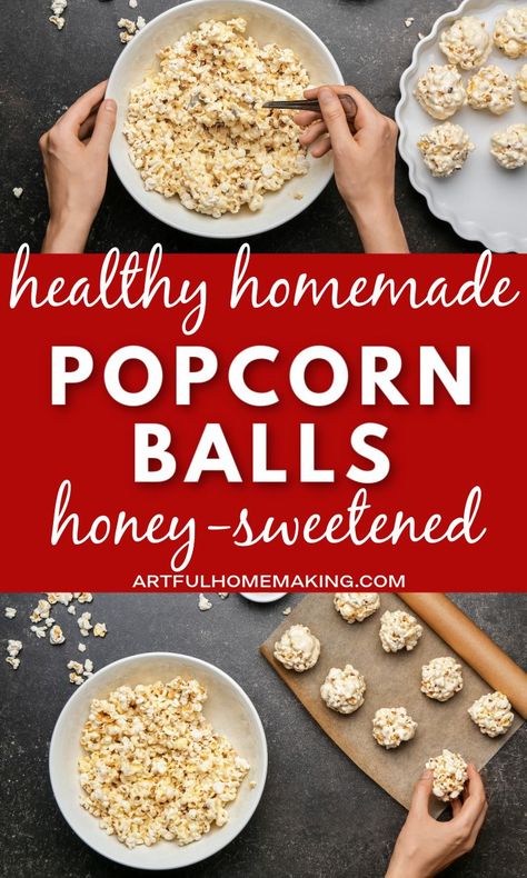 Honey Popcorn Balls, Pretzel Puppy Chow, Homemade Popcorn Balls, Honey Popcorn, Healthy Popcorn, Popcorn Balls, Holiday Recipes Christmas, Puppy Chow, Party Recipes