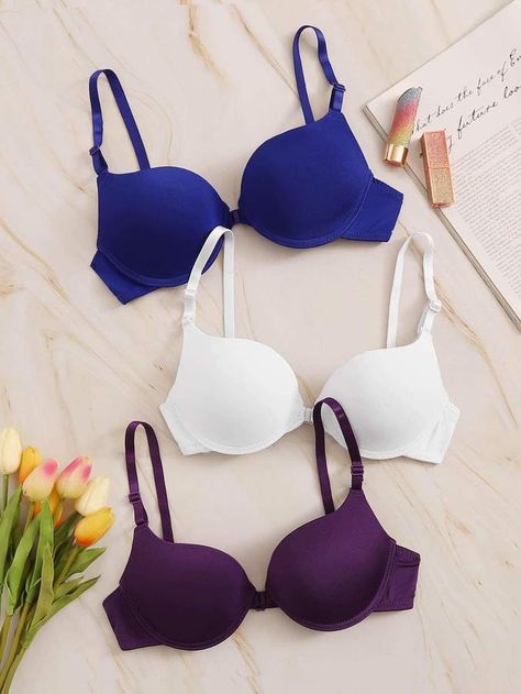 Push Bra, Women Bras, Victoria Secret Pink Bras, Lingerie Inspiration, Cute Bras, Casual Chic Outfit, Outfit Combinations, Bra And Panty Sets, Bras And Panties