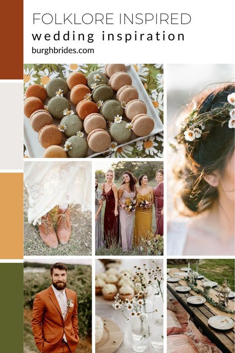 Folklore Wedding, Wedding Theme Color Schemes, Earth Tone Wedding, Boho Wedding Ideas, Folk Wedding, Wedding Color Combinations, Wedding Notebook, Picnic Style, Colors Wedding