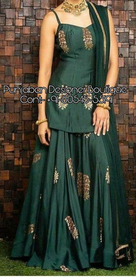 Dresses Punjabi, Plazo Suits, Punjabi Dresses, Sharara Designs, Indian Outfits Lehenga, Designer Punjabi Suits, Mode Kimono, Kurti Designs Latest, Long Kurti Designs