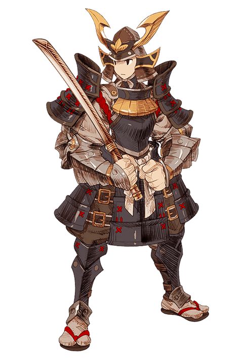 Male Samurai Art, Akihiko Yoshida, Fantasy Samurai, Samurai Concept, Final Fantasy Tactics, Armor Drawing, 7 Sins, Japanese Clothes, Final Fantasy Art