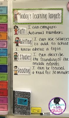 Objectives Board Elementary, Objective Board Elementary, Classroom Objectives, Teaching Classroom Procedures, Data Walls, Objectives Board, Visible Thinking, Classroom Goals, Dream Classroom