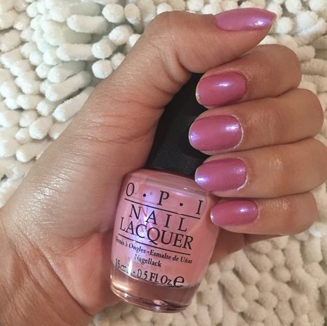 Irridescent Nails Opi, Opi Rosy Future, Irridescent Nails, Opi Pink, Nail Paint Shades, Birthday Babe, Opi Nail Polish, Paint Shades, Opi Nails