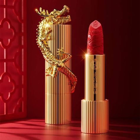 【PALACE IDENTITY】 is committed to providing people with the Royal grade cosmetic products of China's imperial court.Inspired by ancient Chinese court culture, This Dragon lipstick luxurious and noble 【Easy Application，Light as mist】: This lipstick features our unique arrow applicator for a more precise application with a flawless matte finish，the ultimate experience as light as nothing searching terms:- lipsticks, red lipsticks, lipsticks for dark skin, lipsticks for indian skin tone Dragon Totem, Cosmetics Design, Cosmetics Packaging, Hydrating Lipstick, Egyptian Style, Long Lasting Lipstick, Chinese Dragon, Cultural Heritage, Carolina Herrera