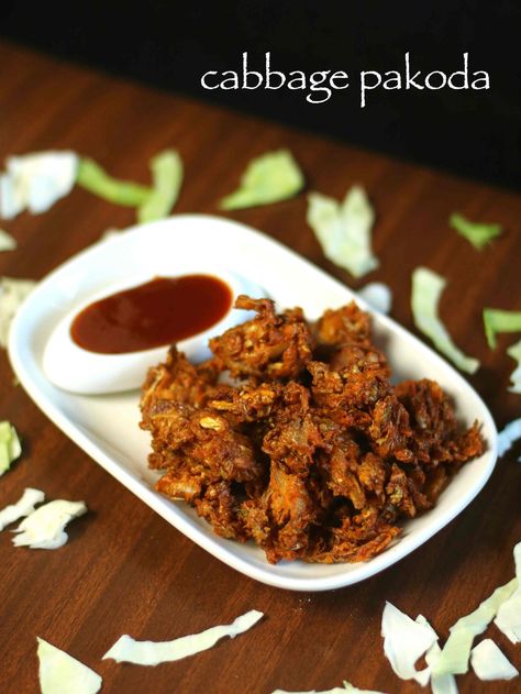 cabbage pakoda recipe | cabbage bhajiya | cabbage fritters recipe Cabbage Fritters Recipe, Cabbage Fritters, Onion Pakora, Recipe Cabbage, Pakoda Recipe, Chicken Corn Chowder, Street Food Recipes, Pakora Recipes, Shredded Cabbage