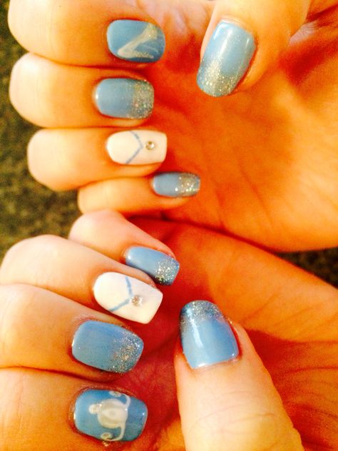 Cinderella Nail Designs, Disney Cinderella Nails, Cinderella Themed Nails, Cinderella Nails Designs, Cinderella Nail Art, Cinderella Inspired Nails, Cinderella Nails, Manicure Monday, Nails January