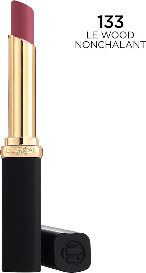 L’Oréal Paris Colour Riche Intense Volume Matte Lipstick - Up to 16H Wear, infused with Hyaluronic Acid - Le Wood Nonchalant, 1.8 g : Amazon.ca: Beauty & Personal Care Loreal Lipstick, Loreal Paris Makeup, Trendy Makeup, Loreal Paris, Matte Lipstick, Hyaluronic Acid, Makeup Inspiration, Beauty Tools, Beauty And Personal Care