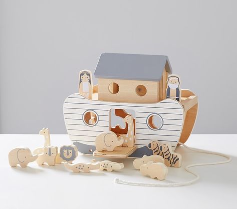 Noahs Ark Wooden Toy Set | Pottery Barn Kids