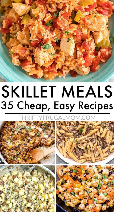 Easy Dinner Recipes For Family Few Ingredients, Easy Healthy Dinner On A Budget, Healthy Dinner For Beginners, Healthy Bulk Dinner Recipes, Dinner Skillet Ideas, Quick And Easy Stew Meat Recipes, Monday Crockpot Meals, Quick Simple Meals For One, Easy Cheap Beef Dinners