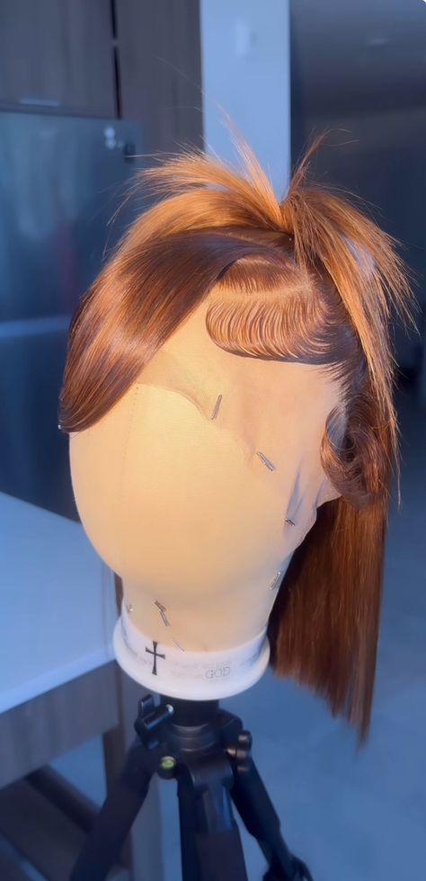 Ponytail Swoop, Space Buns Hair, Highlight Bob, Half Up Half Down Short Hair, Diy Hair Wig, Barbie Ponytail, Cute Bob Hairstyles, Blonde Bob Wig, Sleek Ponytail Hairstyles