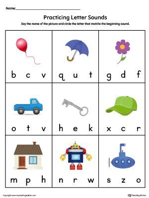 **FREE** Practicing Beginning Letter Sound Worksheet in Color Worksheet. Practice beginning letter sound in this phonics printable worksheet. Letter Sounds Kindergarten, Paper Craft Ideas For Kids, Beginning Sounds Worksheets, Kindergarten Phonics Worksheets, English Worksheets For Kindergarten, Kindergarten Letters, Phonics Sounds, Letter Sound, Alphabet Worksheets Preschool