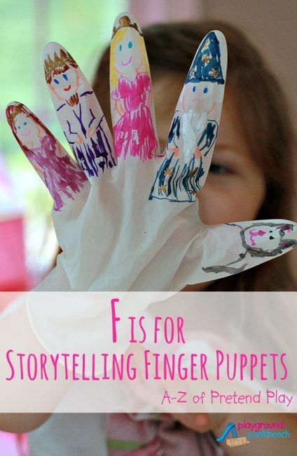 F is for Storytelling Finger Puppets - Pretend Play Theatre Activities For Kids, Storytelling Activities For Kids, Puppet Activities, Kg1 Activities, Waldorf Method, Imaginative Play Ideas, Storytelling For Kids, Classroom Stations, Storytelling Activities