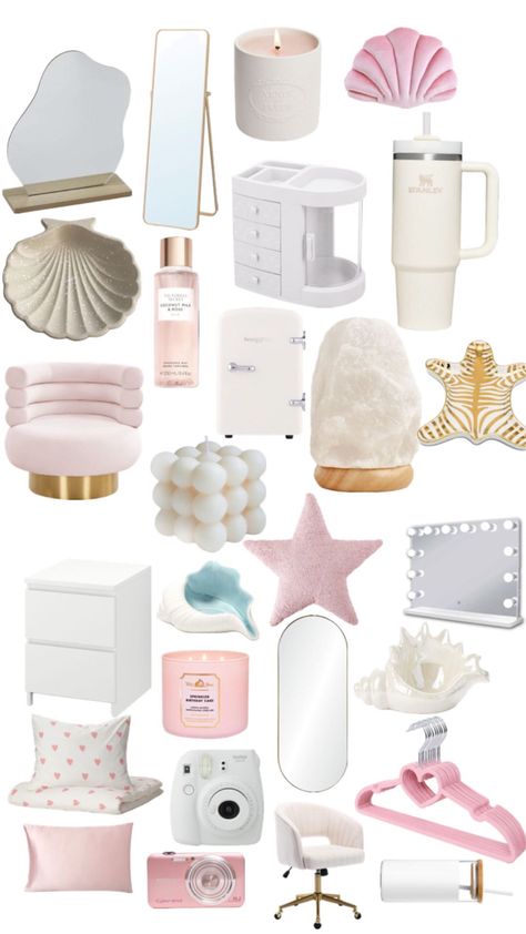 Room Wishlist, Beach Room Decor, White Room Decor, Pinterest Room Decor, Preppy Room Decor, Preppy Room, Cute Bedroom Decor, Cute Room Ideas, Room Design Bedroom