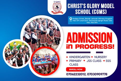 School Admission Flyer Design, Kingdom Hall, Model School, School Admissions, Jehovah's Witnesses, Banner Design, Kindergarten, Quick Saves, Design