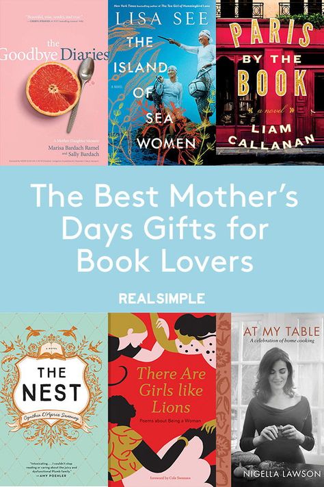 Mother's Day Gifts for Book Lovers | It’s no secret that sometimes the hardest person to shop for is also one of the most special: your mom. That’s why whenever we’re in doubt or can’t find that perfect gift, we look to books. From cookbooks to historical fiction novels, we’ve got something for moms of all tastes on our list of the best books for moms. #mothersday #mothersdaygifts #giftsformom #realsimple The Island Book, Gifts For Book Lovers, Historical Fiction Novels, Gifts For Mother's Day, Books For Moms, The Best Books, Chronicle Books, Woman Reading, Book List