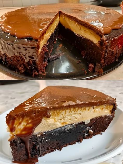 Keto Chocoflan Cake Chocoflan Cake Recipe, Keto Flan, Chocolate Flan Cake, Chocoflan Cake, Blueberry Cheesecake Bars, Caramel Flan, No Bake Blueberry Cheesecake, Flan Cake, Lemon Blueberry Bread