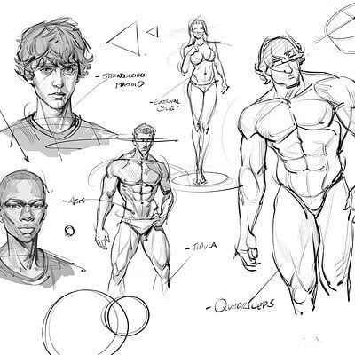 ArtStation - Gestures Josh Black, Gesture Drawings, Human Anatomy Drawing, Human Figure Drawing, Figure Drawings, Human Anatomy Art, Anatomy Sketches, Body Reference Drawing, Anatomy For Artists