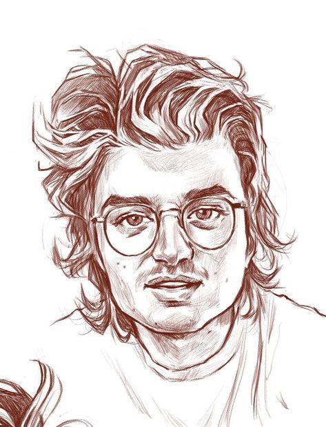 Steve Harrington Sketch, Drawtober 2022, Stranger Things Drawings, Kurt Kunkle, Aesthetic Doodles, Peaky Blinders Poster, Journal Drawings, Photo Realism, Joe Kerry