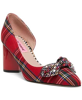 Betsey Johnson Shoes - Macy's Plaid Boots, Betsey Johnson Shoes, Slip On Pumps, Shoe Last, Women Shoes Online, Big Clothes, Red Dresses, Casual Loafers, Free Spirited