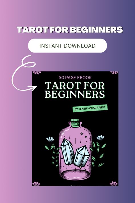 Instant Digital Download Title: Tarot for Beginners: A Comprehensive Guide to Unlocking the Mysteries of Tarot Card ReadingIntroduction:Welcome to the world of tarot! Whether you're drawn to tarot for personal insight, spiritual growth, or simpl... Tarot For Beginners, Learn Tarot, Tarot Guide, Tarot Learning, Tarot Card Meanings, Minor Arcana, Reading Tarot Cards, Happy Reading, Tarot Readers