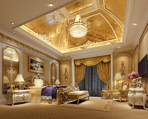 These can run anywhere from an Egyptian theme to a marble theme to an Italian villa theme. Checkout 20 modern luxury bedroom designs for your inspiration. Modern Luxury Bedroom Design, بيوت ملكية, Modern Luxury Bedroom, Luxury Bedroom Design, Ceiling Design Bedroom, Home Luxury, Luxury Bedroom Master, Versace Home, Luxury Bedroom