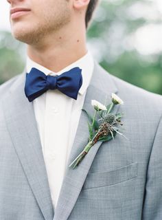 Navy Bow Tie on Pinterest | Groomsmen, Grey Suits and Weddings Grey Suit Prom, Groom Suit Bow Tie, Blue Suit Bow Tie, White Tuxedo Wedding, Wedding Suits Men Grey, Navy Blue Bow Tie, Beach Wedding Groomsmen, Gray Wedding Colors, Suit Navy Blue