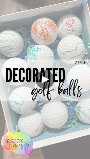 1.2K views · 18 reactions | The absolute easiest DIY Fathers Day gift for the dad, grandpa, or father figure who loves golf! 

Comment GOLF and I’ll send you the list of what you need!

It’s as simple as golf balls (real ones or plastic practice ones) and permanent markers.
👉🏼 Decorate
👉🏼 Put them in a box

That’s IT. You have a simple yet thoughtful gift!

This is DAY FOUR of simple & affordable Father’s Day gift ideas. Be sure you’re following me and come back tomorrow the last day!

#fathersday #fathersdaygift #diy #diygift #diyfathersdaygifts #dad #giftforhim #giftfordad #giftforgrandparents #toddleractivities #golf #golftok #golfer #golflife | Creative Curiosity Golf Theme Father’s Day, Baseball Team Party, Diy Fathers Day Gift, Diy Fathers Day, Team Party, Golf Theme, Kids Golf, Diy Father's Day Gifts, Father's Day Diy