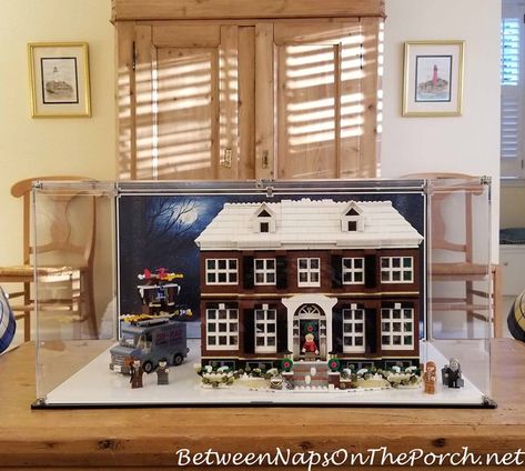 Lego Home Alone House, Ways to Display Dining Room Drapes, Cherry Furniture, Solid Stain, Small Dining Area, Lego Display, Dining Room Curtains, Beautiful Dining Rooms, Lego House, Deck Furniture