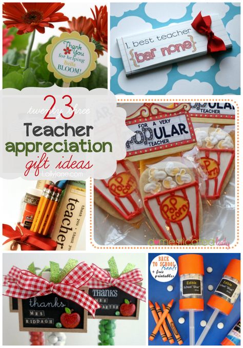 23 teacher appreciation ideas!! #teacherappreciation #thankyou #gifts Teacher Appreciation Gift Ideas, Teacher Appreciation Diy, Appreciation Gift Ideas, Gift Ideas For Teachers, Teacher Appreciation Gifts Diy, Ideas For Teachers, Cute Teacher Gifts, Diy Back To School, Teachers Diy