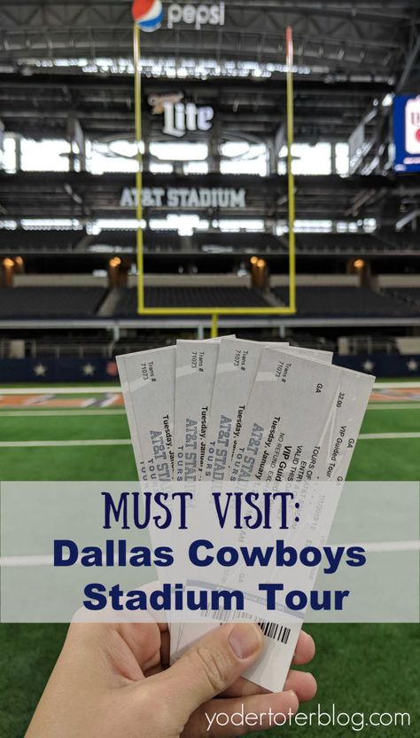 Dallas Cowboys Stadium Tour - AT&T Stadium VIP tour tickets - Things to do in Dallas, Texas #texas Att Stadium Dallas Cowboys, At&t Stadium, Dallas Cowboys Stadium, Things To Do In Dallas, Cowboys Stadium, Texas Trip, Southwest Travel, Vacation 2024, Texas Cowboys