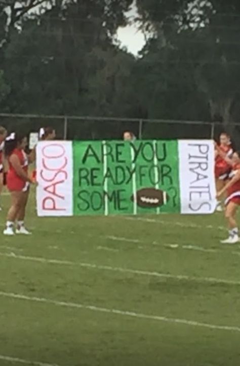 First game of the season football banner Football Banners Run Through First Game, Breakaway Banners Football Diy, Football Banners Run Through Ideas, Football Breakthrough Banners, Football Spirit Signs, Football Game Signs, Peewee Cheer, Cheer Banners, Cheerleading Signs