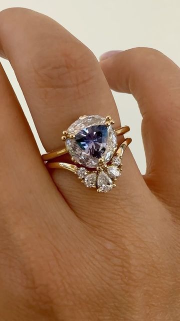 ARTËMER on Instagram: "Some of our favorite pairings with Marquise Diamond & Purple Trillion Sapphire Engagement Ring 💜" Purple Engagement Rings, Engament Rings, Sapphire Engagement Ring, Marquise Diamond, Sapphire Engagement, Dream Jewelry, Engagement Rings Sapphire, Ring Sets, Engagement Ring