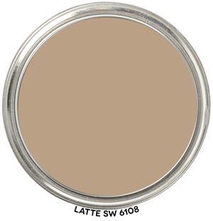 Latte 6108 by Sherwin-Williams Expert SCIENTIFIC Color Review Family Room Shades, Sherwin Williams Latte, Paint Blob, Room Shades, Outside House Colors, Paint Color Inspiration, House Color Palettes, Hearth Room, Nature Color Palette