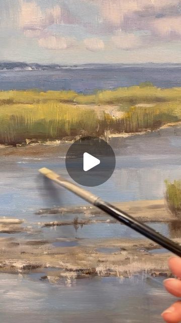 Christine Lashley on Instagram: "Lots of paint layers for some sun, sand, and salt water fun on this 24x36” oil. Available soon at @principle_charleston #marsh #sunandsand #tidalpool #lowcountry #oilart #oilpaint #art" Charleston Marsh, Christine Lashley, Marsh Art, Tidal Pool, Acrylic Tutorials, Salt Marsh, Low Country, Salt And Water, Painting Oil