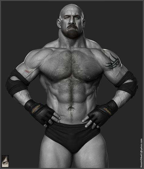 ArtStation - Goldberg - WWE, Hossein Diba Goldberg Wwe, Batista Wwe, Bill Goldberg, Man Anatomy, Wwe Wallpapers, Wwe Legends, The Rock Dwayne Johnson, Wrestling Superstars, Dwayne The Rock