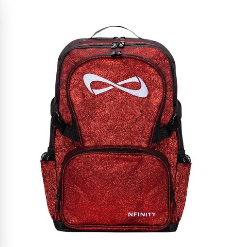 Red sparkly infinity cheer backpack cheerleading Cheerleading Backpacks, Nfinity Cheer Shoes, Nfinity Backpack, Cheer Bags, Nfinity Cheer, Cheerleading Bags, Cheer Backpack, Princess Backpack, Cheer Bag