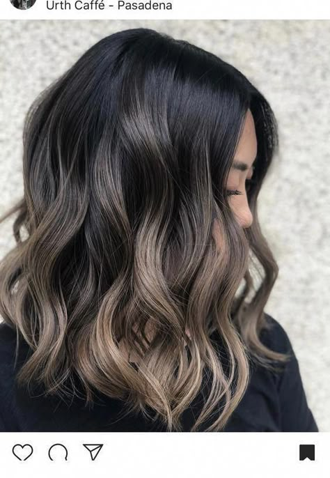 Ash Brown Hair With Highlights, Black Hair Balayage, Kadeřnické Trendy, Short Dark Hair, Hair With Highlights, Ash Brown Hair, Dark Hair With Highlights, Vlasové Trendy, Hair Color Light Brown