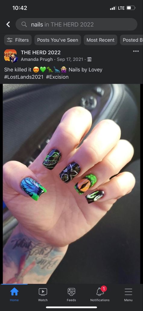 Lost Lands Nail Ideas, Lost Lands Nails, Lost Lands, Festival Nails, Nails Nails, Nail Ideas, Nail Inspo, Lost, Festival