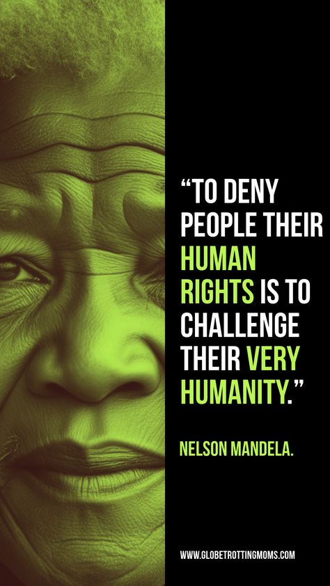 "To deny people their human rights is to challenge their very humanity." – Nelson Mandela. Let this powerful quote inspire your commitment to human rights. Click to explore 30+ more quotes dedicated to UN World Humanitarian Day, each one crafted to motivate and encourage the fight for justice and equality. Discover these inspiring messages now! Human Rights Day Quotes, Bhm Quotes, Human Rights Quotes, National History Day, World Humanitarian Day, Mandela Quotes, Nelson Mandela Quotes, Humanity Quotes, Humanitarian Work