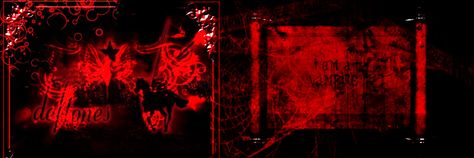 black red deftones vampire vamp vampcore emo gothic Red And Black Aesthetic Banner, Red Black Header, Vampire Twitter Header, Deftones Banner, Deftones Header, Horror Header, Black And Red Banner, Red Banner Aesthetic, Red Divider