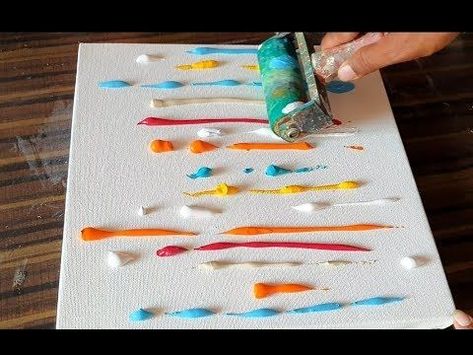 How To Abstract Painting, Abstract Painting Background Acrylic, How To Create Abstract Painting, Beginning Abstract Painting Acrylics, Abstract Bright Painting, Abstract Drawing Ideas Easy, Paintings With Pink Backgrounds, How To Create Texture With Acrylic Paint, Bright Acrylic Painting Ideas