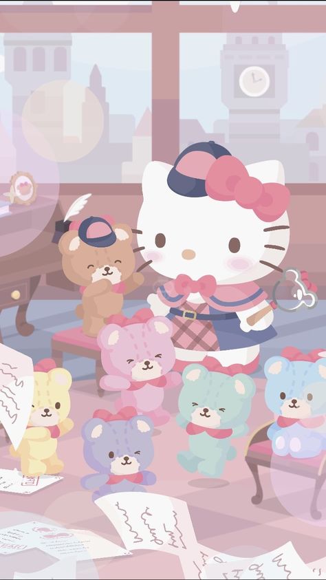 헬로키티 배경화면, Hello Kitty Imagenes, Walpaper Hello Kitty, Arte Do Kawaii, Cocoppa Wallpaper, Melody Hello Kitty, Karakter Disney, Kitty Art, Hello Kitty Characters