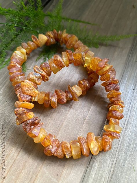 Raw Baltic Amber Bracelet Amber Bracelet Baltic, Amber Bead Bracelet, Baltic Aesthetic, Pretty Trinkets, Baltic Amber Jewelry, Amber Crystal, Wood Bracelet, Healing Crystal Jewelry, Amber Bracelet