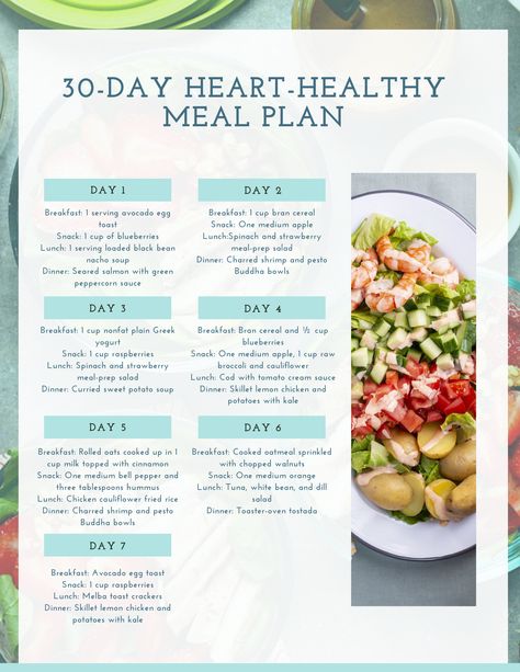 Heart Healthy Diet Recipes, Heart Healthy Diet Plan, Cardiac Diet Recipes, Heart Healthy Recipes Cholesterol, Raw Snacks, Snack Lunch, Heart Diet, Daily Meal Plan, Heart Healthy Eating