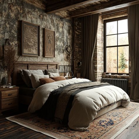 Woodsy Bedroom, Denver Apartments, Mountain House, Master Bedrooms Decor, Dream Bedroom, Cozy Bedroom, 3 Bed, Bedroom Wall, Barn Wood